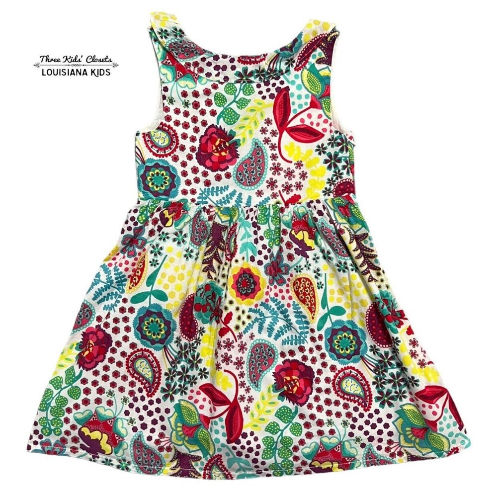Du Pareil Au Même 5Y Colorful Print Dress